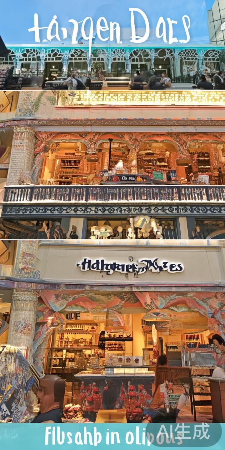 二、威尼斯人的美食街哈根达斯分店
这家位于威尼斯